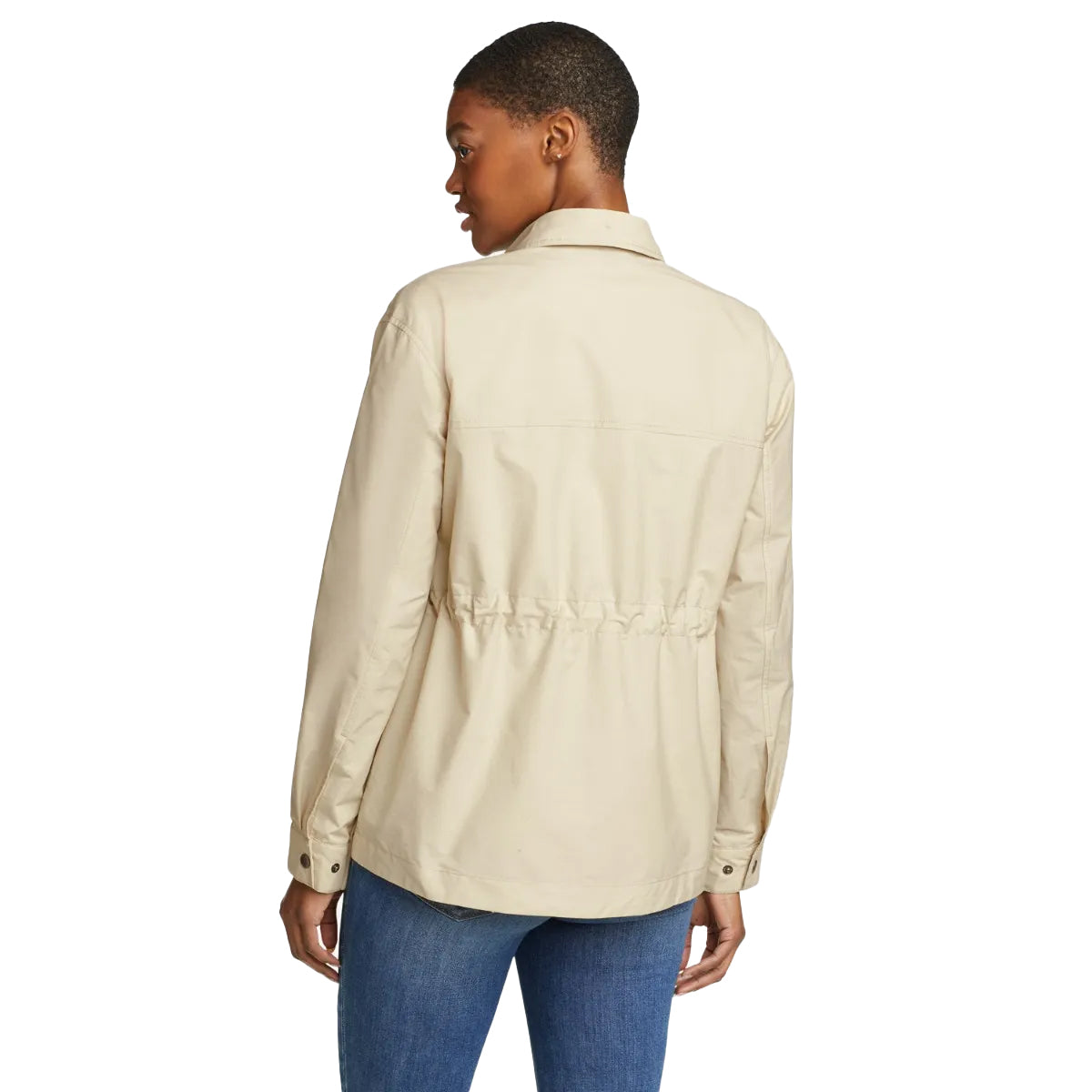 Ecru - Back - Eddie Bauer Womens-Ladies Trekking Shirt Jacket
