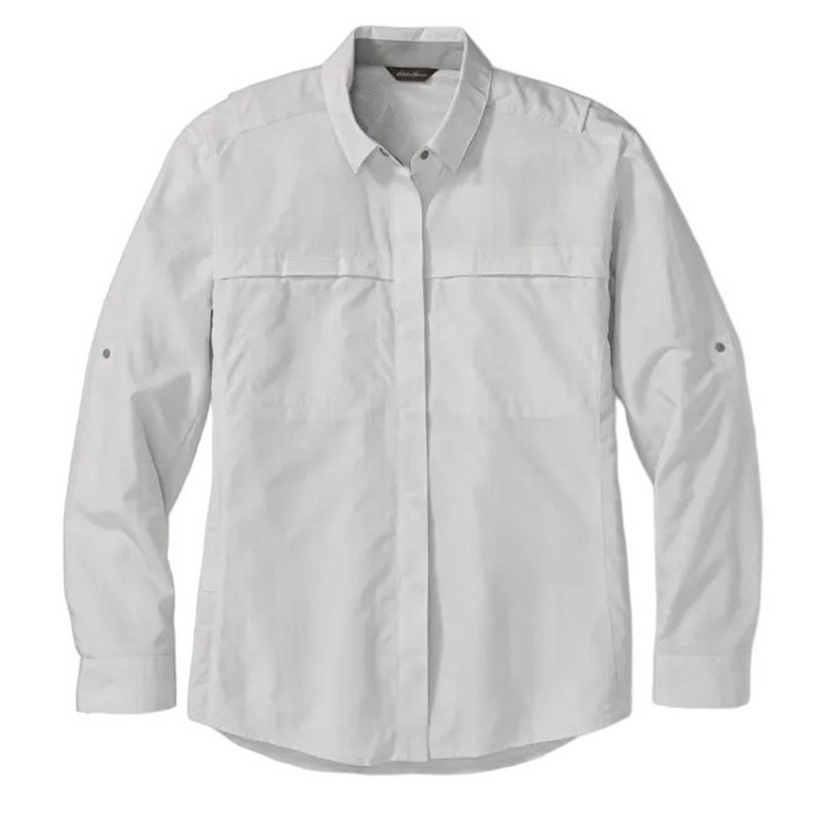 Chalk - Front - Eddie Bauer Womens-Ladies Guide 2 UV Protection Long-Sleeved Shirt