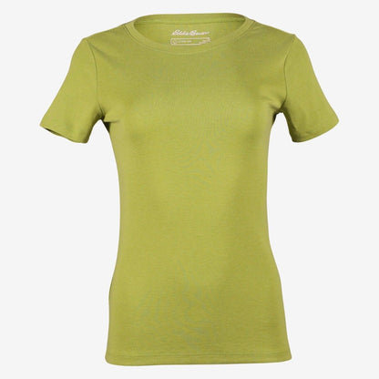 Citron - Front - Eddie Bauer Womens-Ladies Favorite Crew Neck T-Shirt
