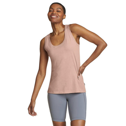 Pale Pink - Front - Eddie Bauer Womens-Ladies Everyday Essentials Scoop Neck Sleeveless Tank Top