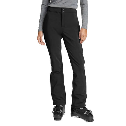 Black - Front - Eddie Bauer Womens-Ladies Aplenglow Stretch Ski Trousers