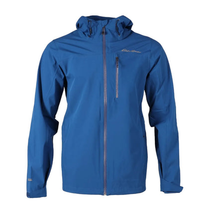 Pacific Blue - Front - Eddie Bauer Mens Could Cap 2 Stretch Waterproof Jacket