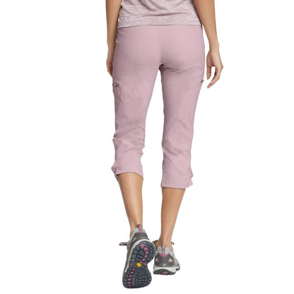 Dusty Iris - Back - Eddie Bauer Womens-Ladies Guide Capri Trousers