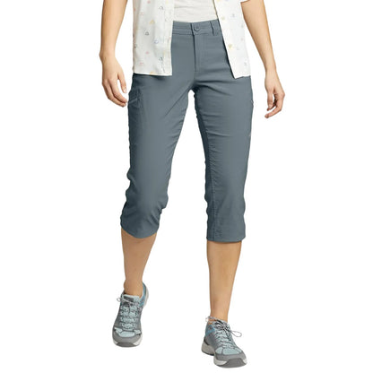 Graphite - Front - Eddie Bauer Womens-Ladies Guide Capri Trousers