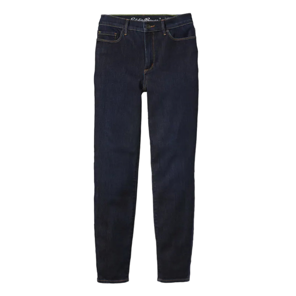Dark Indigo - Front - Eddie Bauer Womens-Ladies Voyager High Waist Skinny Jeans