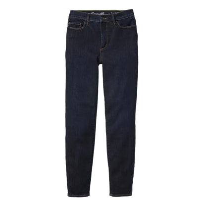 Dark Indigo - Front - Eddie Bauer Womens-Ladies Voyager High Waist Skinny Jeans