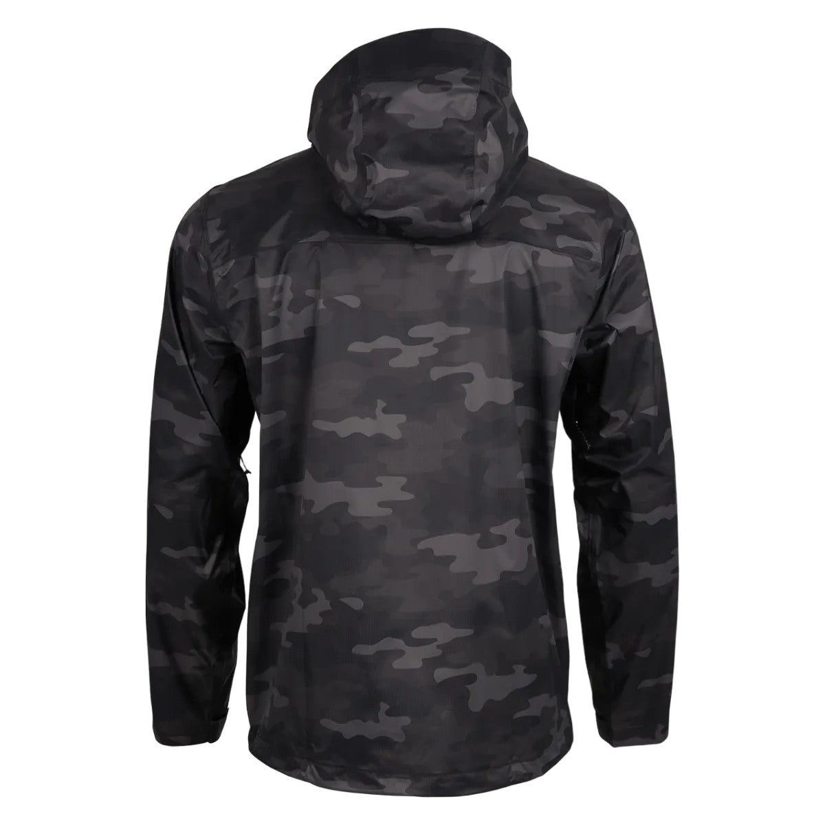 Grey - Back - Eddie Bauer Mens Cloud Cap Camo Waterproof Jacket
