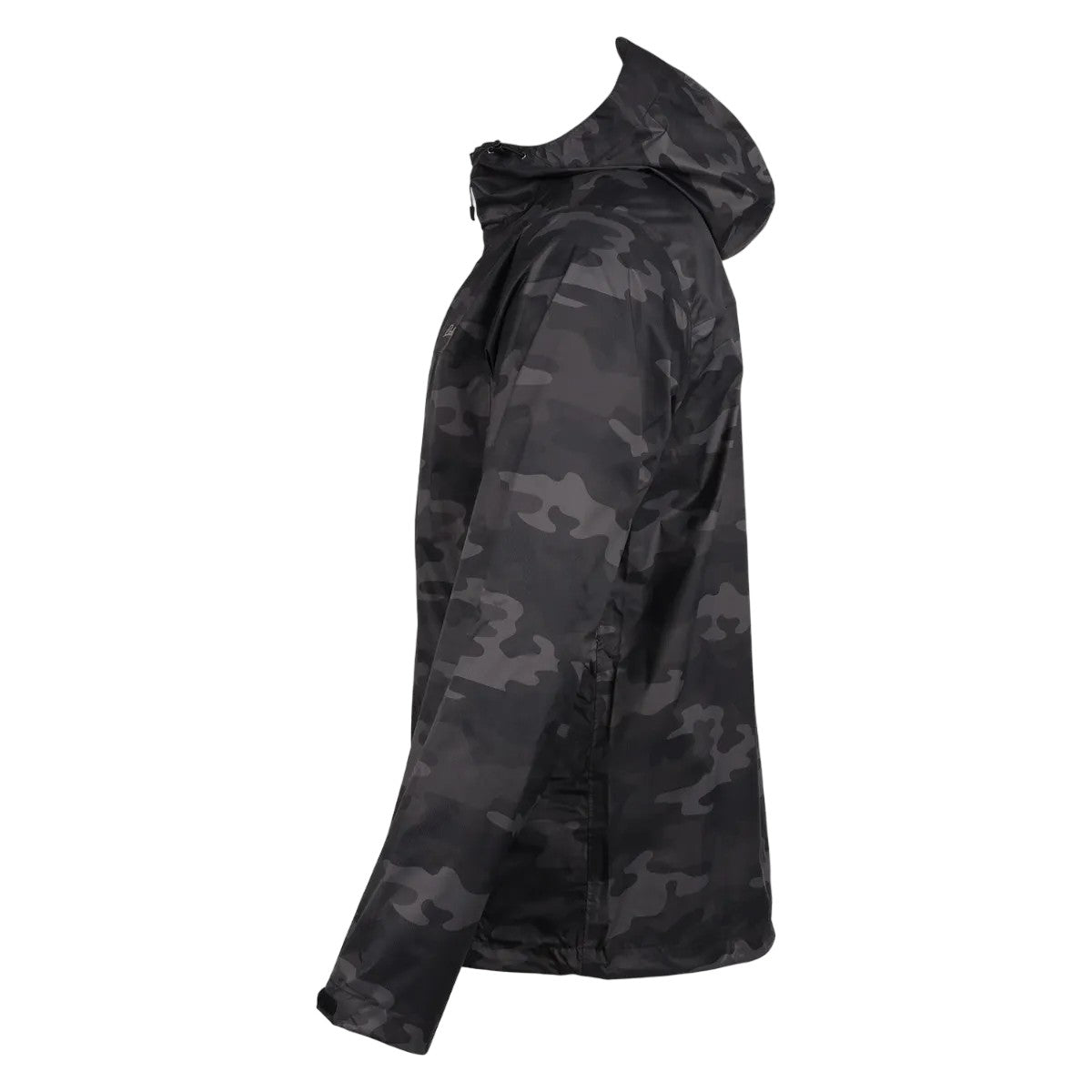 Grey - Side - Eddie Bauer Mens Cloud Cap Camo Waterproof Jacket