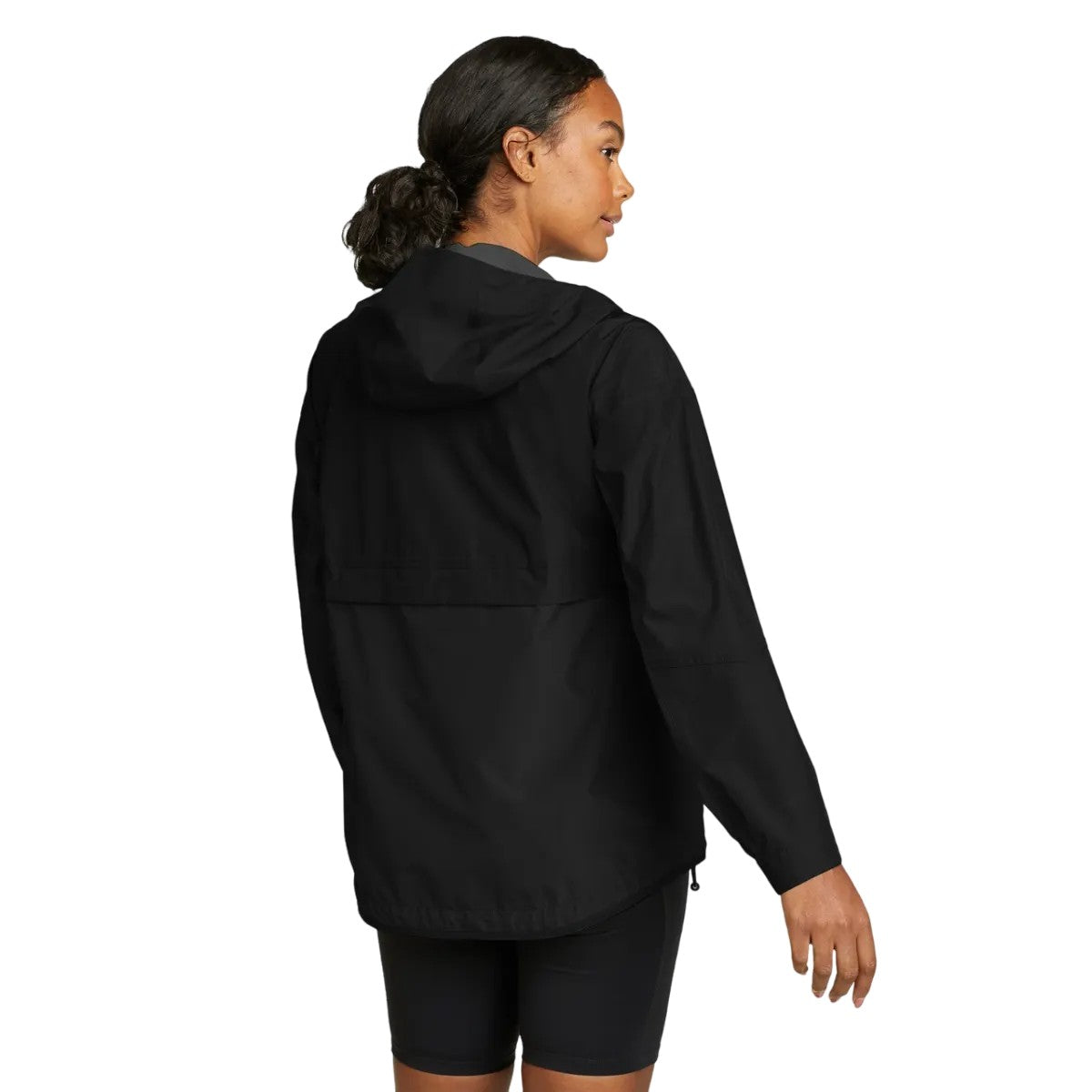 Black - Back - Eddie Bauer Womens-Ladies Rainpac Waterproof Jacket