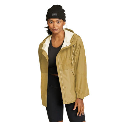 Topaz - Side - Eddie Bauer Womens-Ladies Rainpac Waterproof Jacket