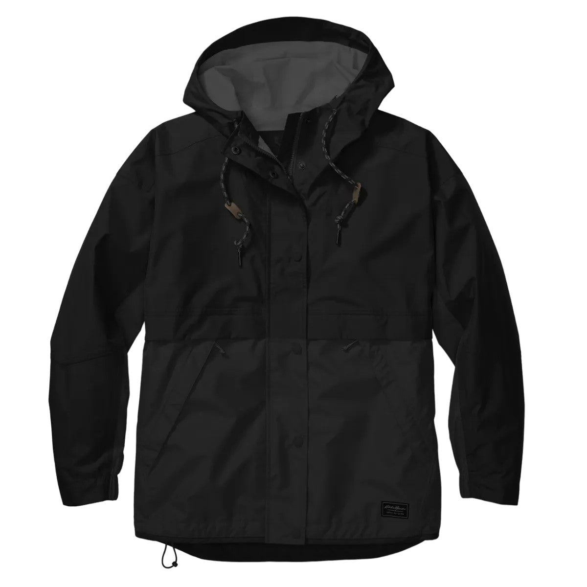 Black - Front - Eddie Bauer Womens-Ladies Rainpac Waterproof Jacket