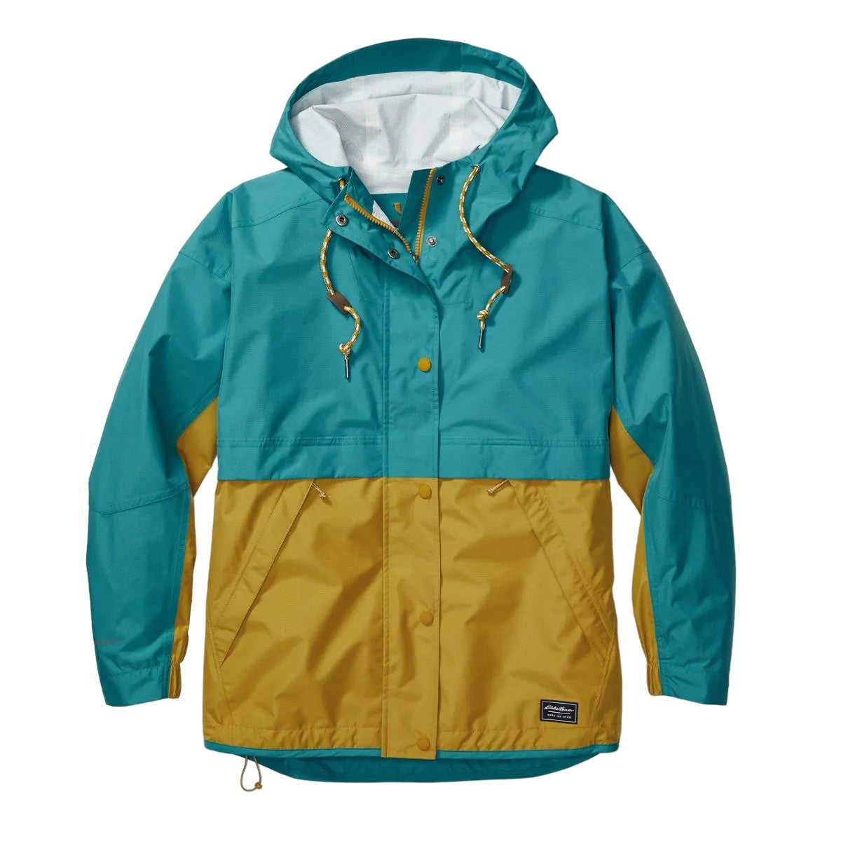 Dusty Jade - Front - Eddie Bauer Womens-Ladies Rainpac Colour Block Waterproof Jacket