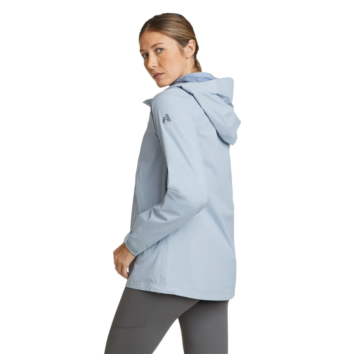 Blue Smoke - Back - Eddie Bauer Womens-Ladies Super Sevens Waterproof Jacket