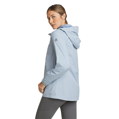 Blue Smoke - Back - Eddie Bauer Womens-Ladies Super Sevens Waterproof Jacket