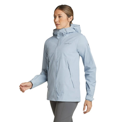 Blue Smoke - Side - Eddie Bauer Womens-Ladies Super Sevens Waterproof Jacket