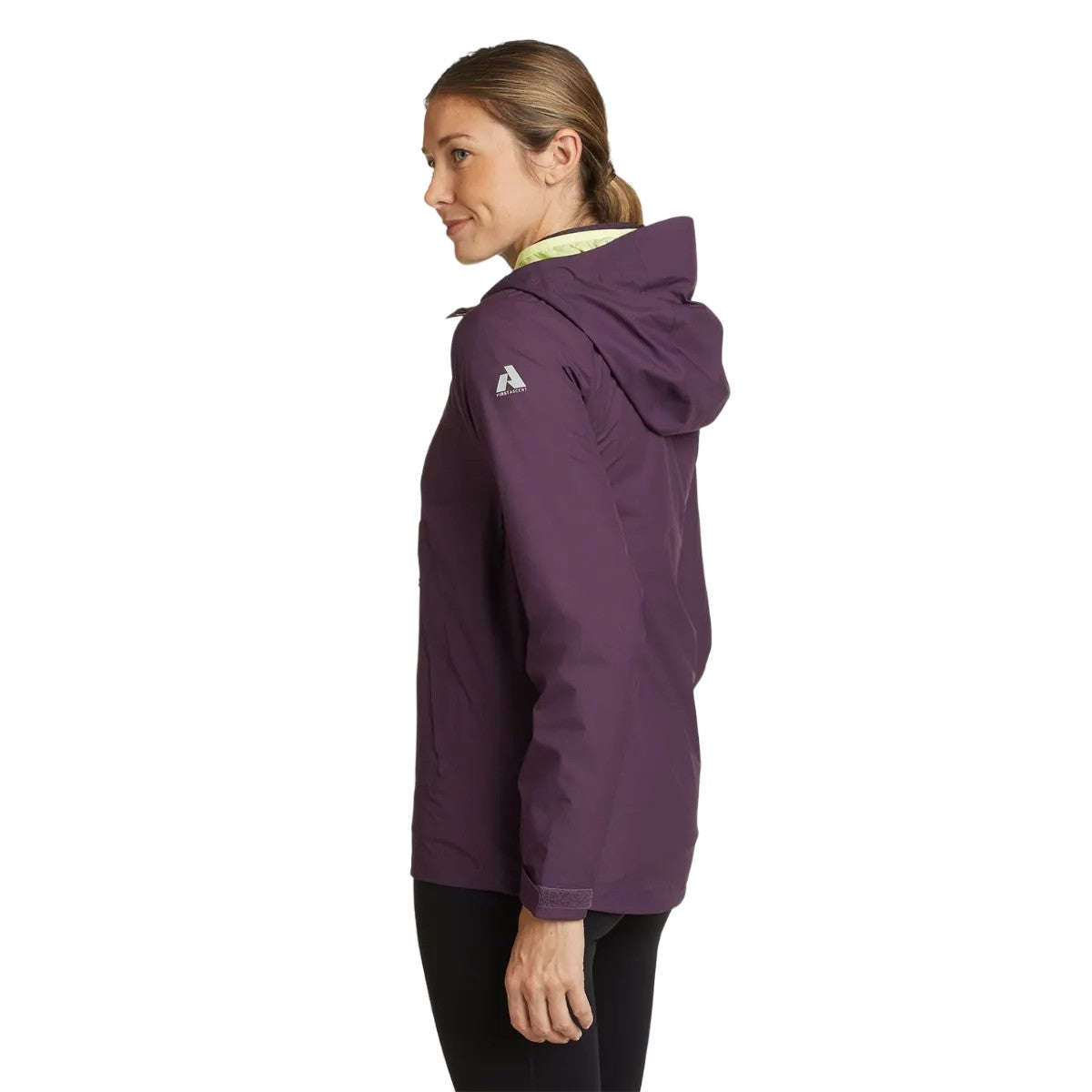 Deep Eggplant - Back - Eddie Bauer Womens-Ladies Super Sevens Waterproof Jacket