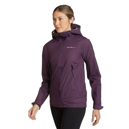 Deep Eggplant - Side - Eddie Bauer Womens-Ladies Super Sevens Waterproof Jacket