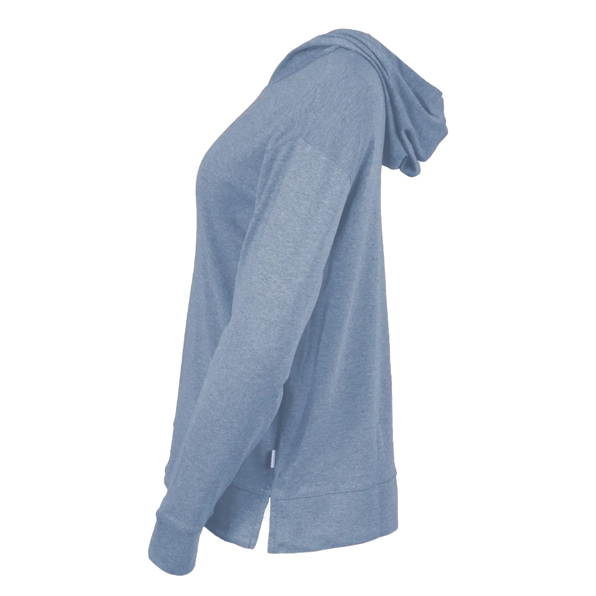 Blue Smoke - Side - Eddie Bauer Womens-Ladies Favorite Plain Hoodie