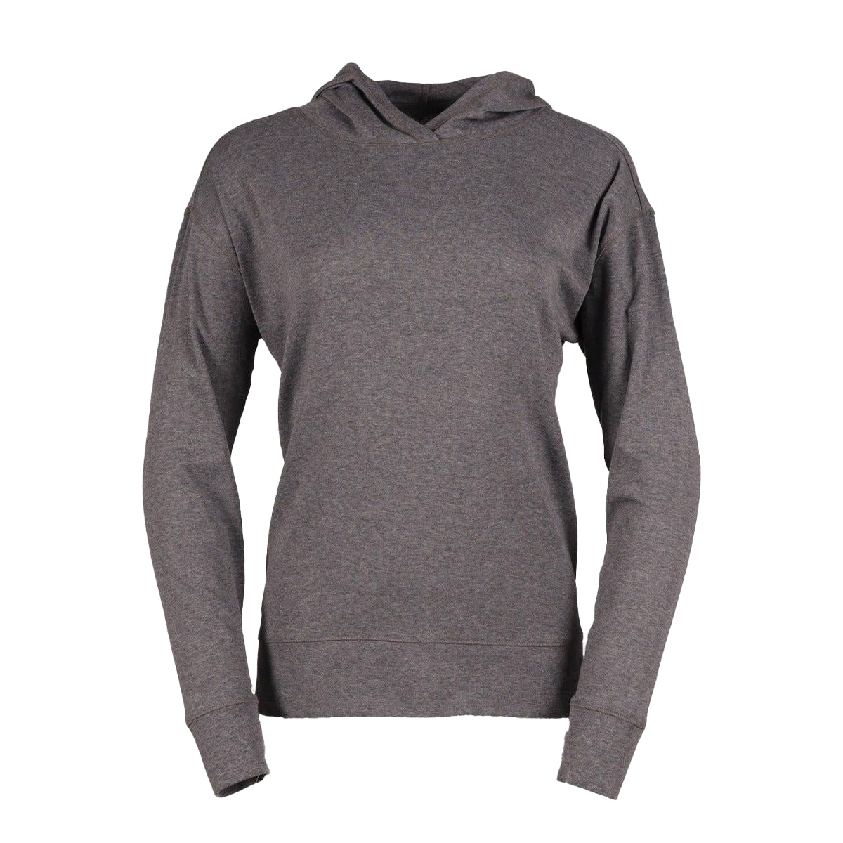 Medium Heather Grey - Front - Eddie Bauer Womens-Ladies Favorite Plain Hoodie