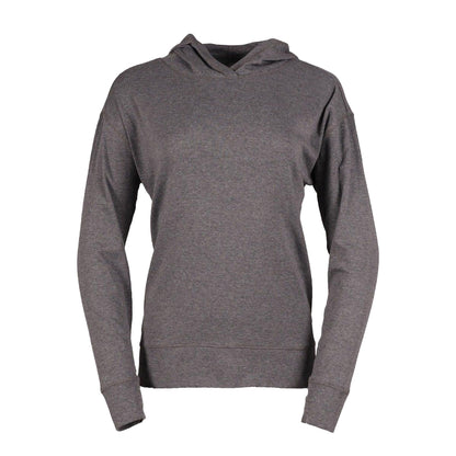 Medium Heather Grey - Front - Eddie Bauer Womens-Ladies Favorite Plain Hoodie
