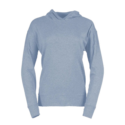 Blue Smoke - Front - Eddie Bauer Womens-Ladies Favorite Plain Hoodie