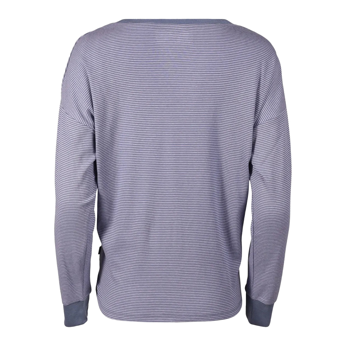 Blue Haze - Back - Eddie Bauer Womens-Ladies Favorite Novelty Stripe Long-Sleeved T-Shirt