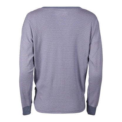 Blue Haze - Back - Eddie Bauer Womens-Ladies Favorite Novelty Stripe Long-Sleeved T-Shirt