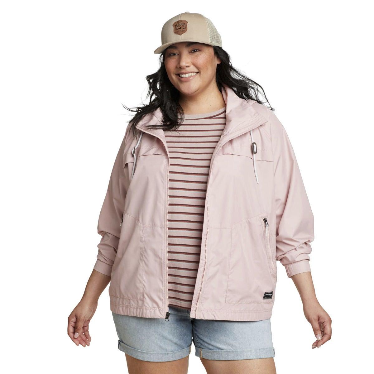 Pale Pink - Front - Eddie Bauer Womens-Ladies Windburst Jacket