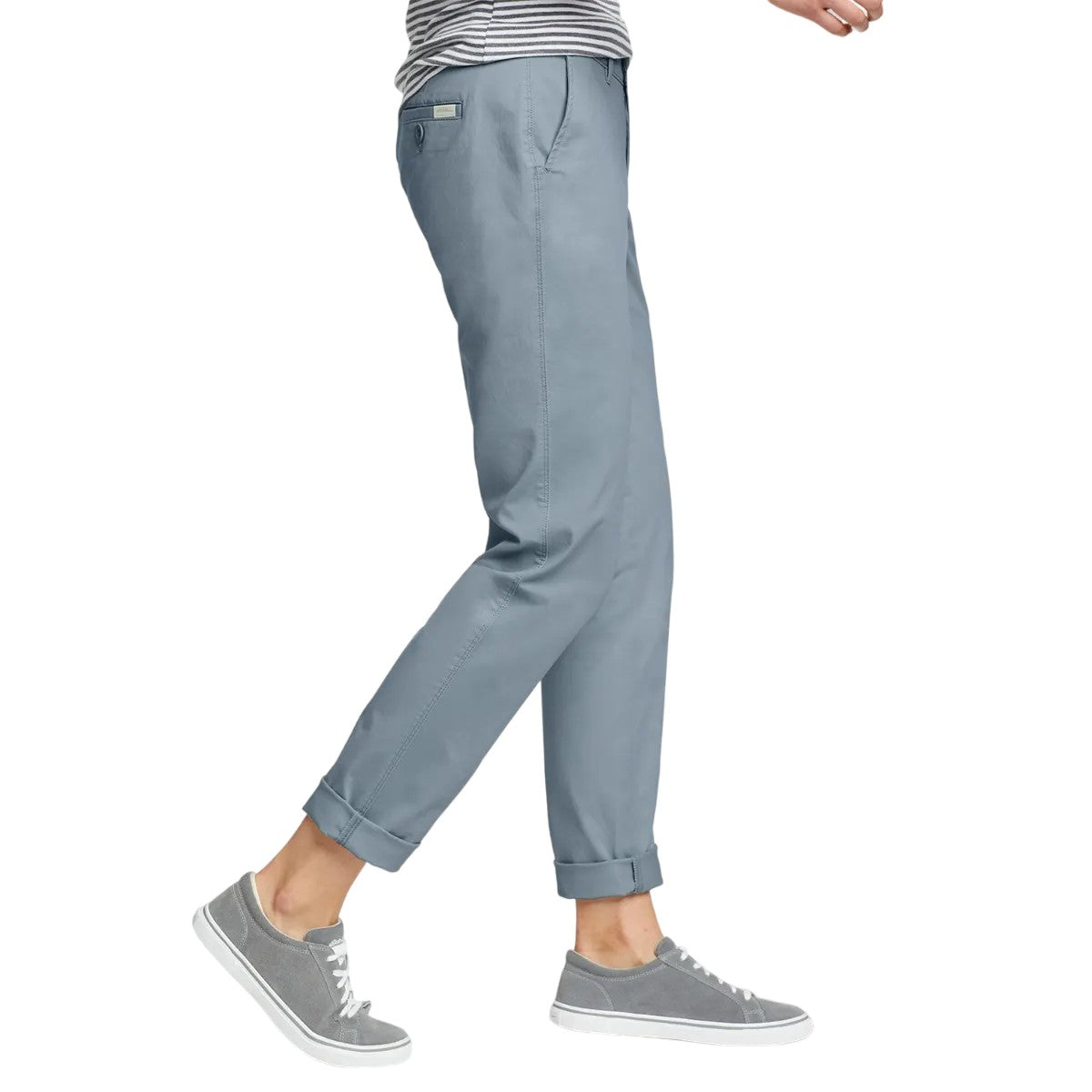 Cloudy - Side - Eddie Bauer Womens-Ladies Legend Washed Boyfriend Trousers