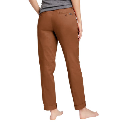 Tortoise - Back - Eddie Bauer Womens-Ladies Legend Washed Boyfriend Trousers