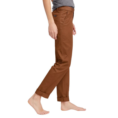 Tortoise - Side - Eddie Bauer Womens-Ladies Legend Washed Boyfriend Trousers