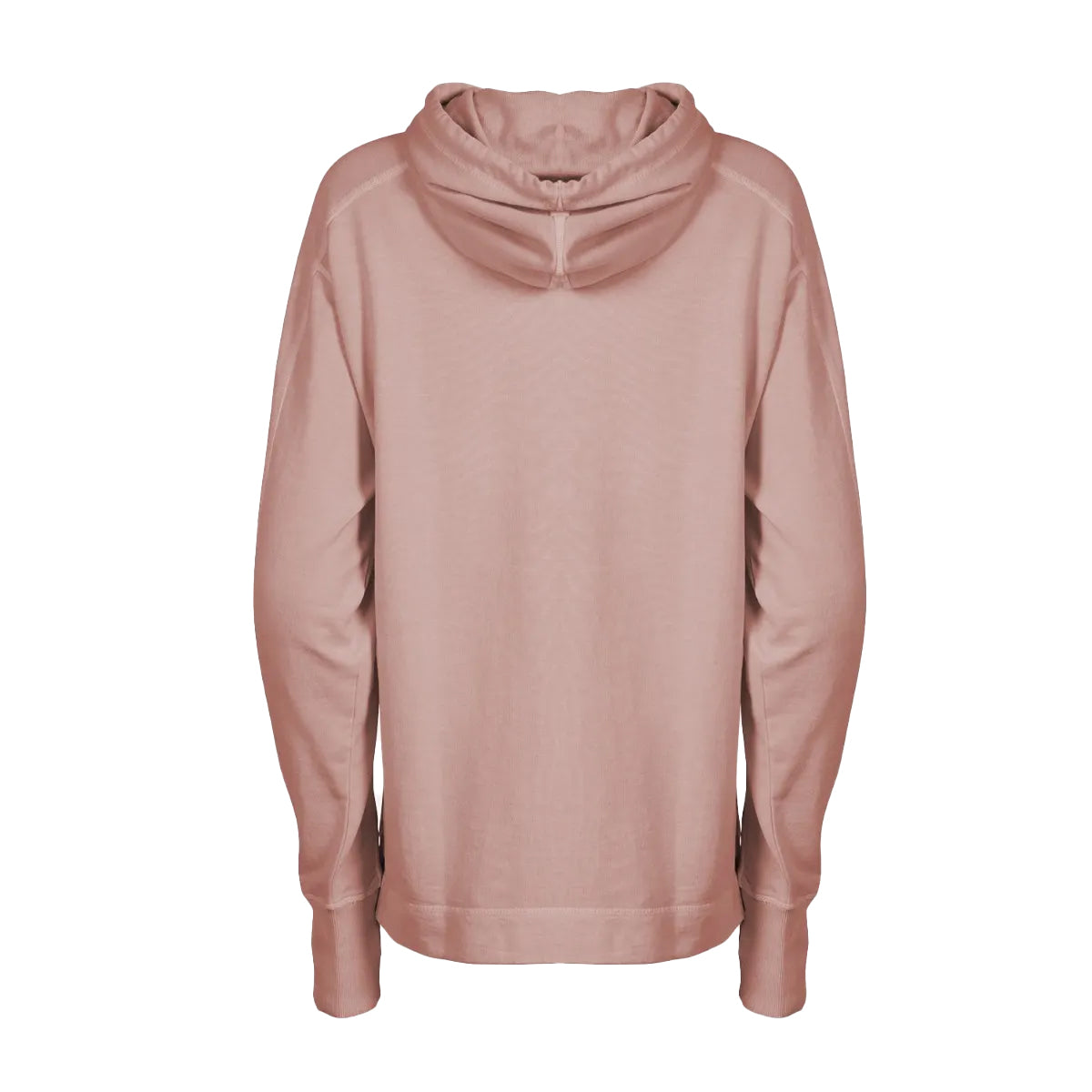Pale Pink - Back - Eddie Bauer Womens-Ladies Mineral Wash Terrycloth Hoodie