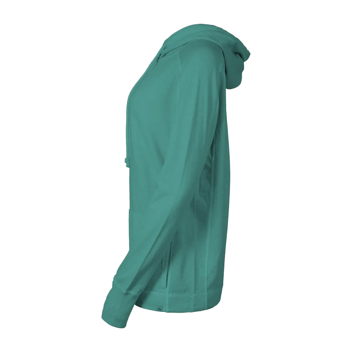 Dusty Jade - Side - Eddie Bauer Womens-Ladies Mineral Wash Terrycloth Hoodie