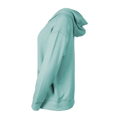 Sea Blue - Side - Eddie Bauer Womens-Ladies Cozy Camp Full Zip Hoodie