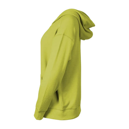 Chartreuse - Side - Eddie Bauer Womens-Ladies Cozy Camp Full Zip Hoodie