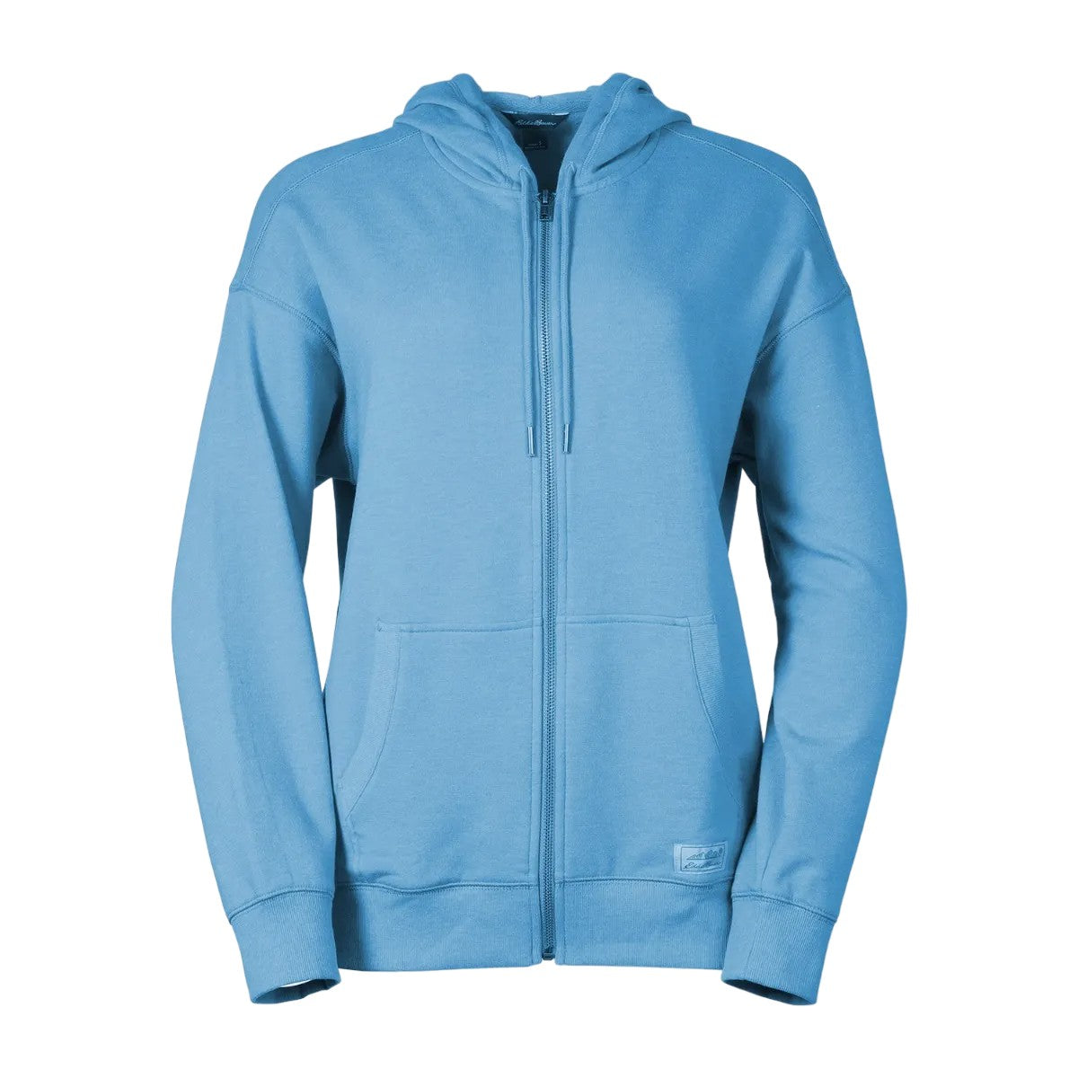 Misty Blue - Front - Eddie Bauer Womens-Ladies Cozy Camp Full Zip Hoodie
