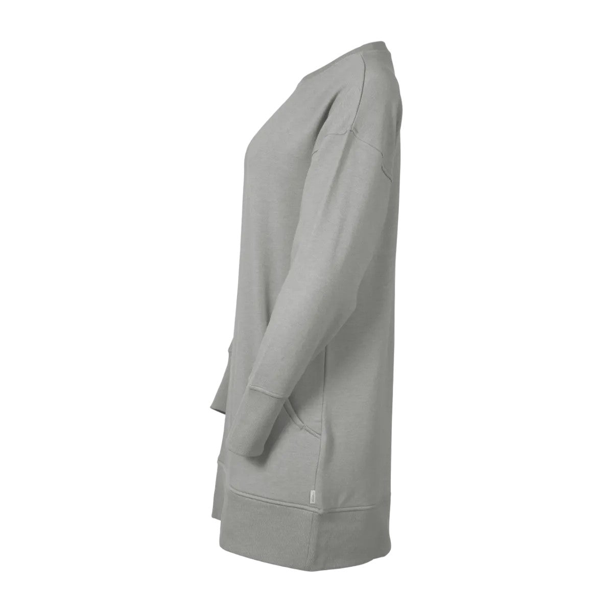 Light Grey Heather - Side - Eddie Bauer Womens-Ladies Cozy Camp Jumper Dress