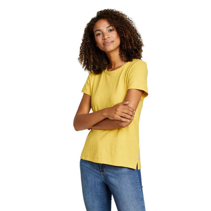 Dark Seafoam - Front - Eddie Bauer Womens-Ladies Hemplify Short-Sleeved T-Shirt