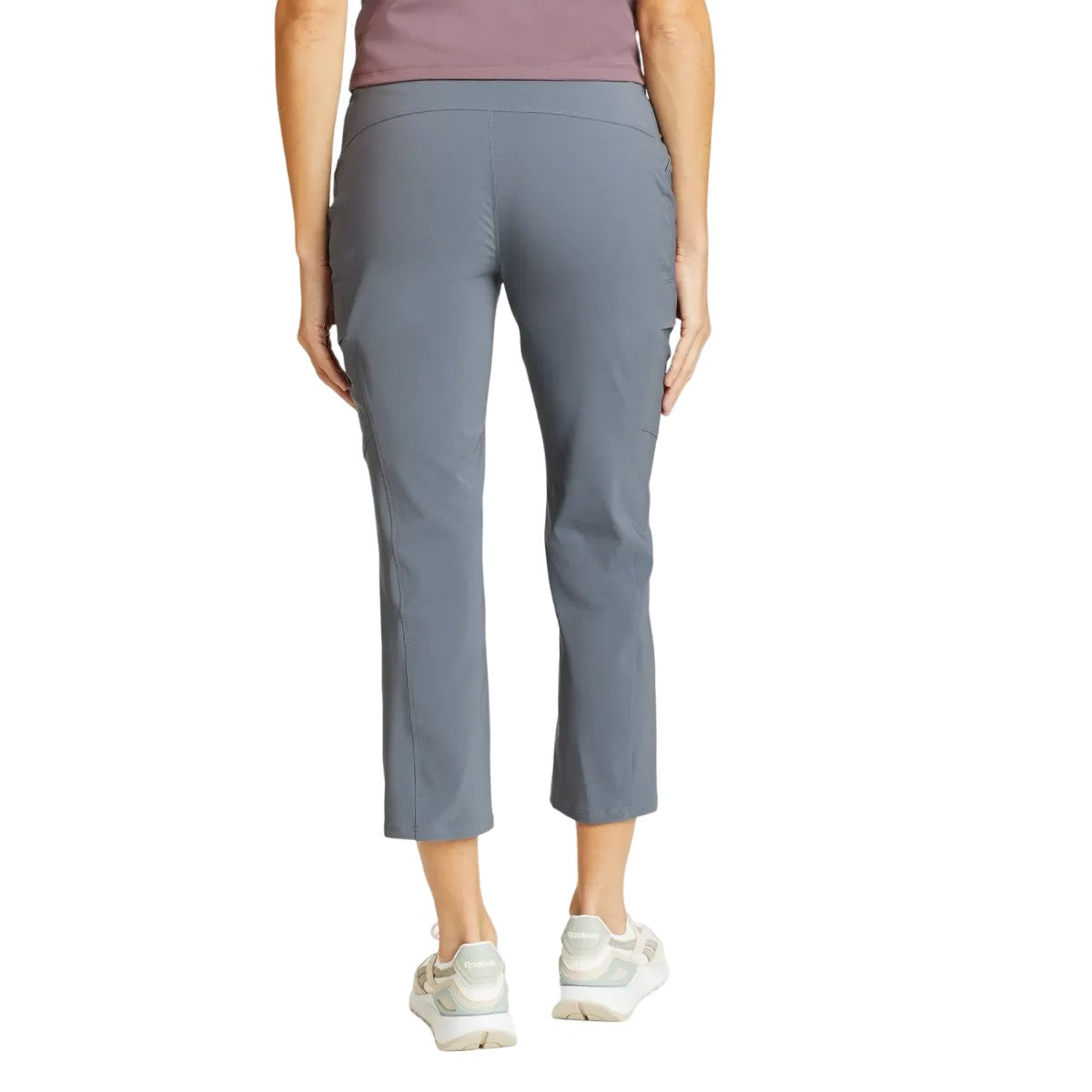 Frost Gray - Back - Eddie Bauer Womens-Ladies Incline Utility Capri Trousers
