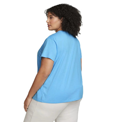 Misty Blue - Back - Eddie Bauer Womens-Ladies Planet T-Shirt