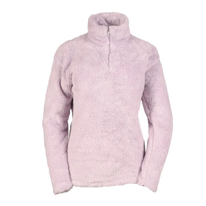 Wisteria - Side - Eddie Bauer Womens-Ladies Quest 2 Plush Quarter Zip Fleece Top