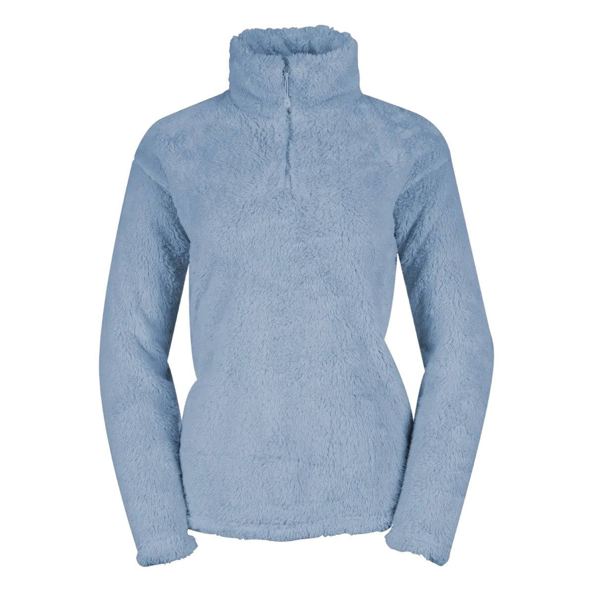 Blue Haze - Front - Eddie Bauer Womens-Ladies Quest 2 Plush Quarter Zip Fleece Top