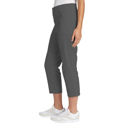 Dark Smoke - Side - Eddie Bauer Womens-Ladies Horizon High Rise Cropped Trousers