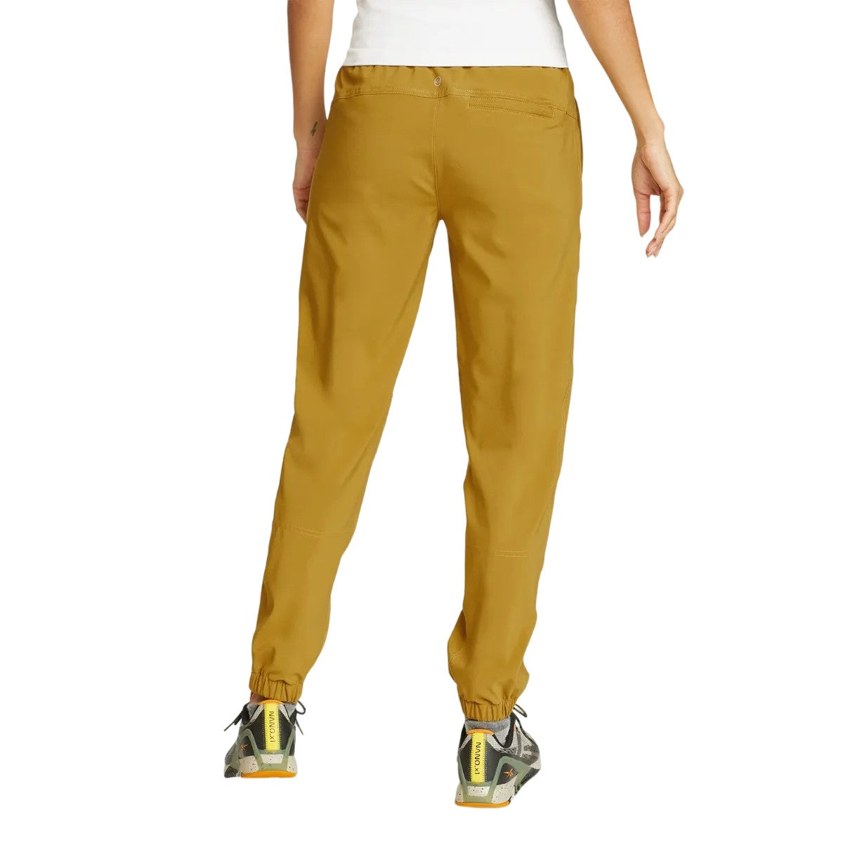 Antique Gold - Back - Eddie Bauer Womens-Ladies Climatrail Jogging Bottoms