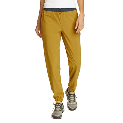 Antique Gold - Front - Eddie Bauer Womens-Ladies Climatrail Jogging Bottoms