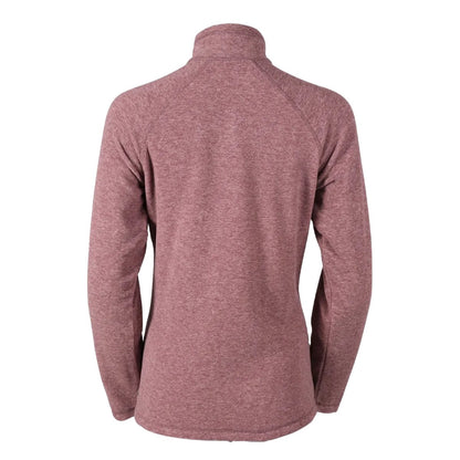 Dusty Violet - Back - Eddie Bauer Womens-Ladies Quest Quarter Zip Raglan Top