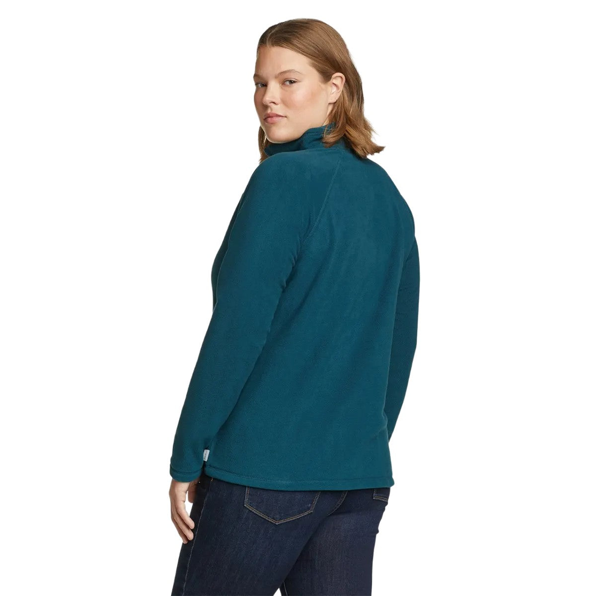 Peacock - Back - Eddie Bauer Womens-Ladies Quest Quarter Zip Raglan Top