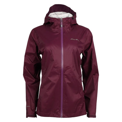 Dark Plum - Front - Eddie Bauer Womens-Ladies Cloud Cap Waterproof Jacket