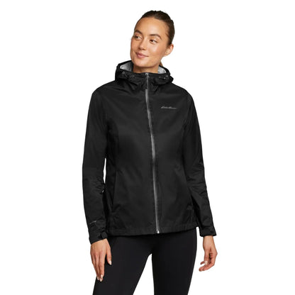 Black - Front - Eddie Bauer Womens-Ladies Cloud Cap Waterproof Jacket