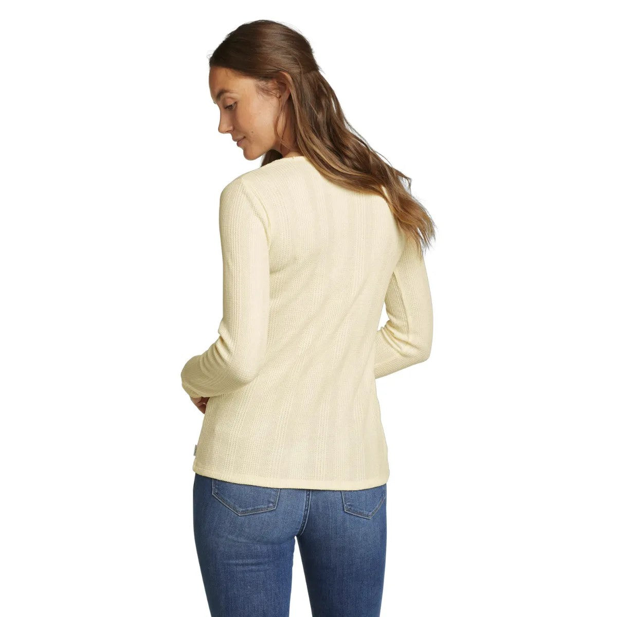 Sorbet - Back - Eddie Bauer Womens-Ladies Mountain Town Textured Long-Sleeved T-Shirt